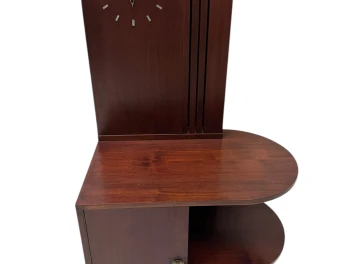 Art Deco Cabinet or Dry Bar with Clock, 1930s